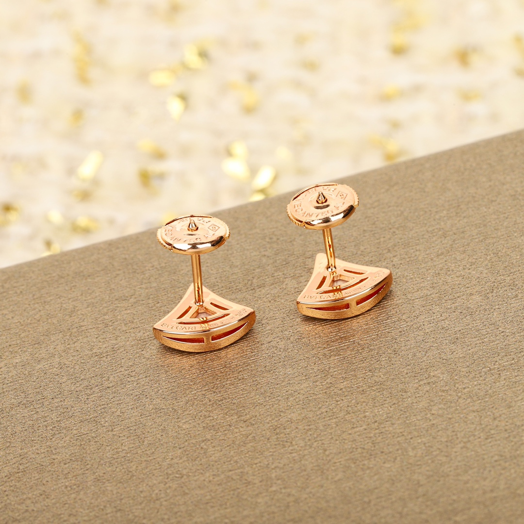 Bulgari fan-shaped earrings
