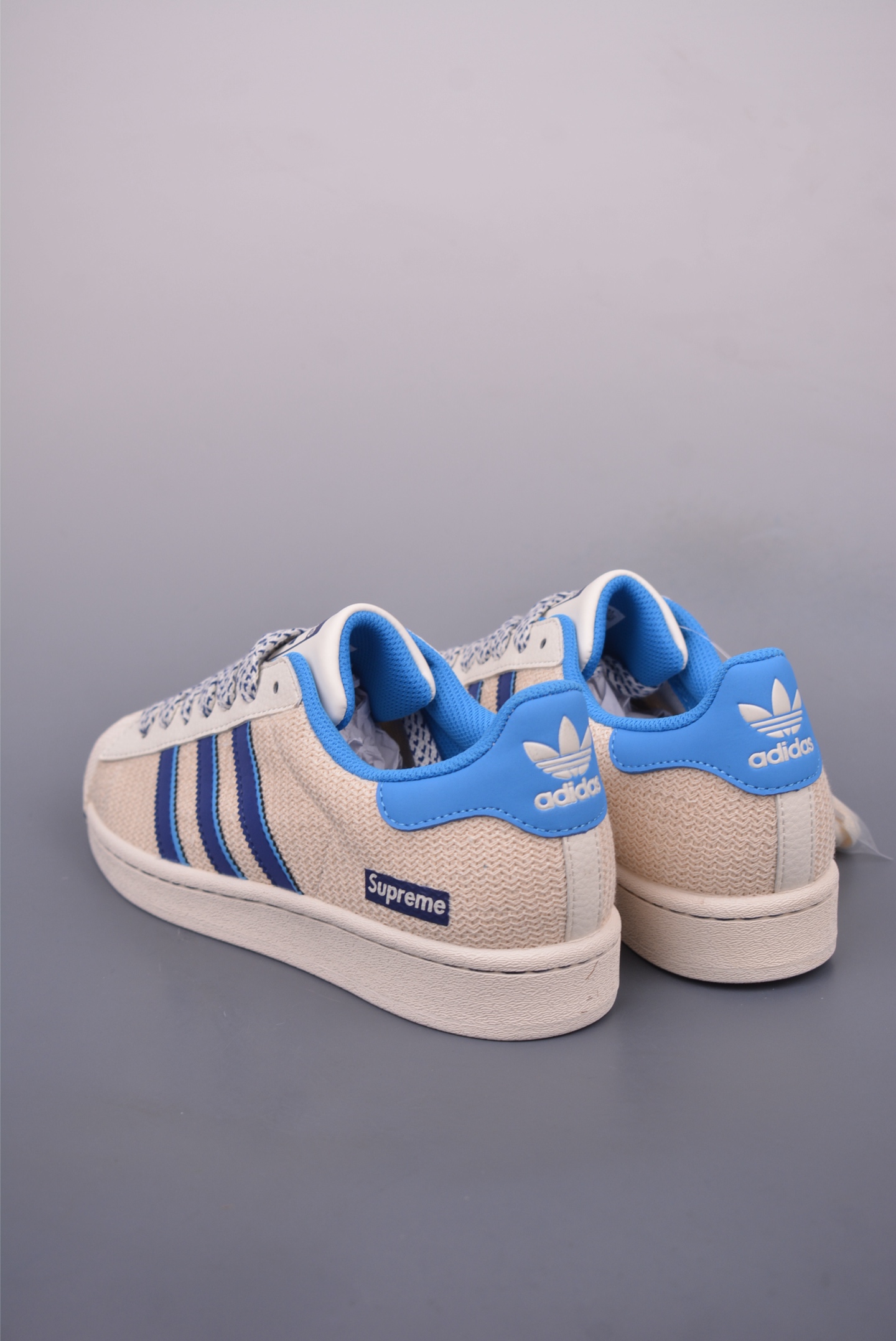 Superstar x Adidas Originals Superstar sneakers Linen Beige Blue HS3070