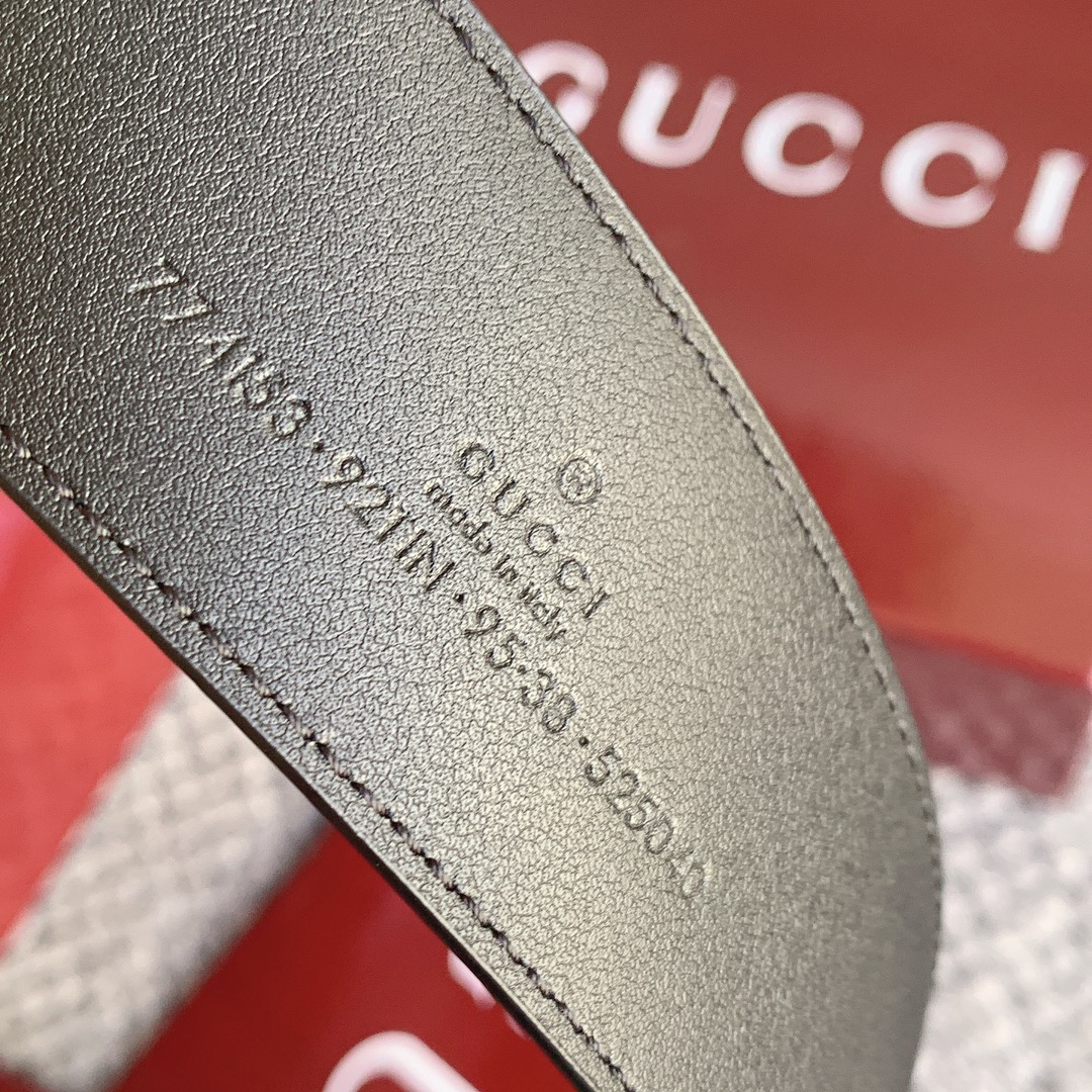 Gucci Marmont printed leather belt 4.0cm wide