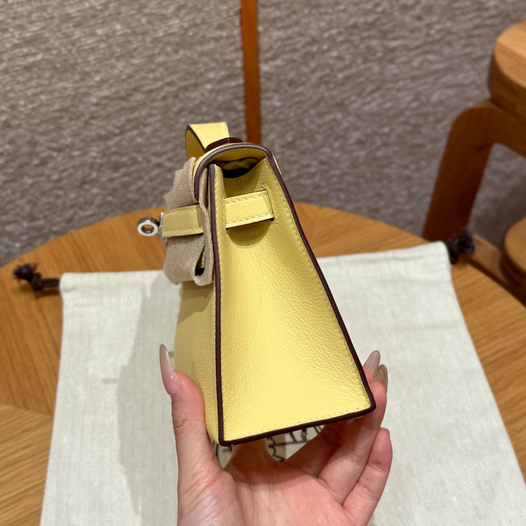 Hermès Kelly Pochette 1ZJaune Poussin Handbag (Handmade to Order)
