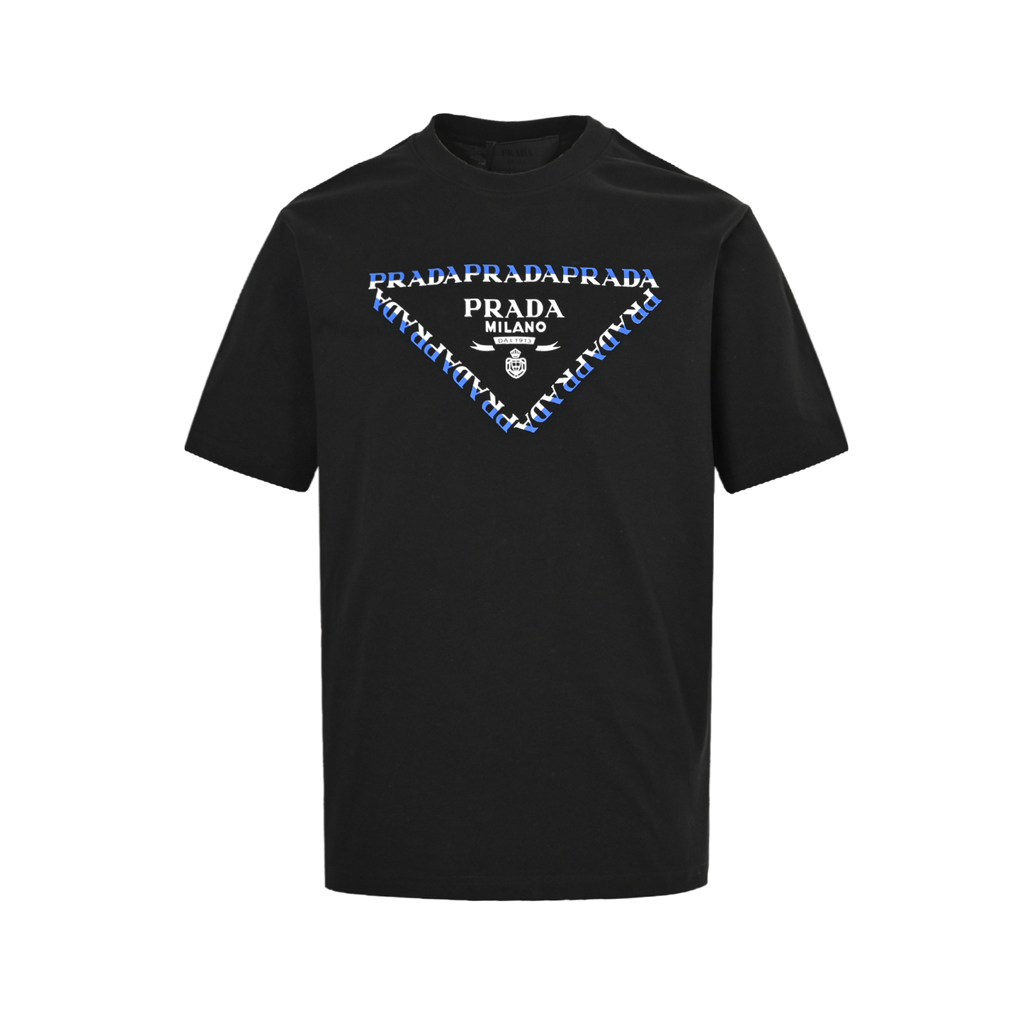 Prada 25ss chest color block logo short sleeve