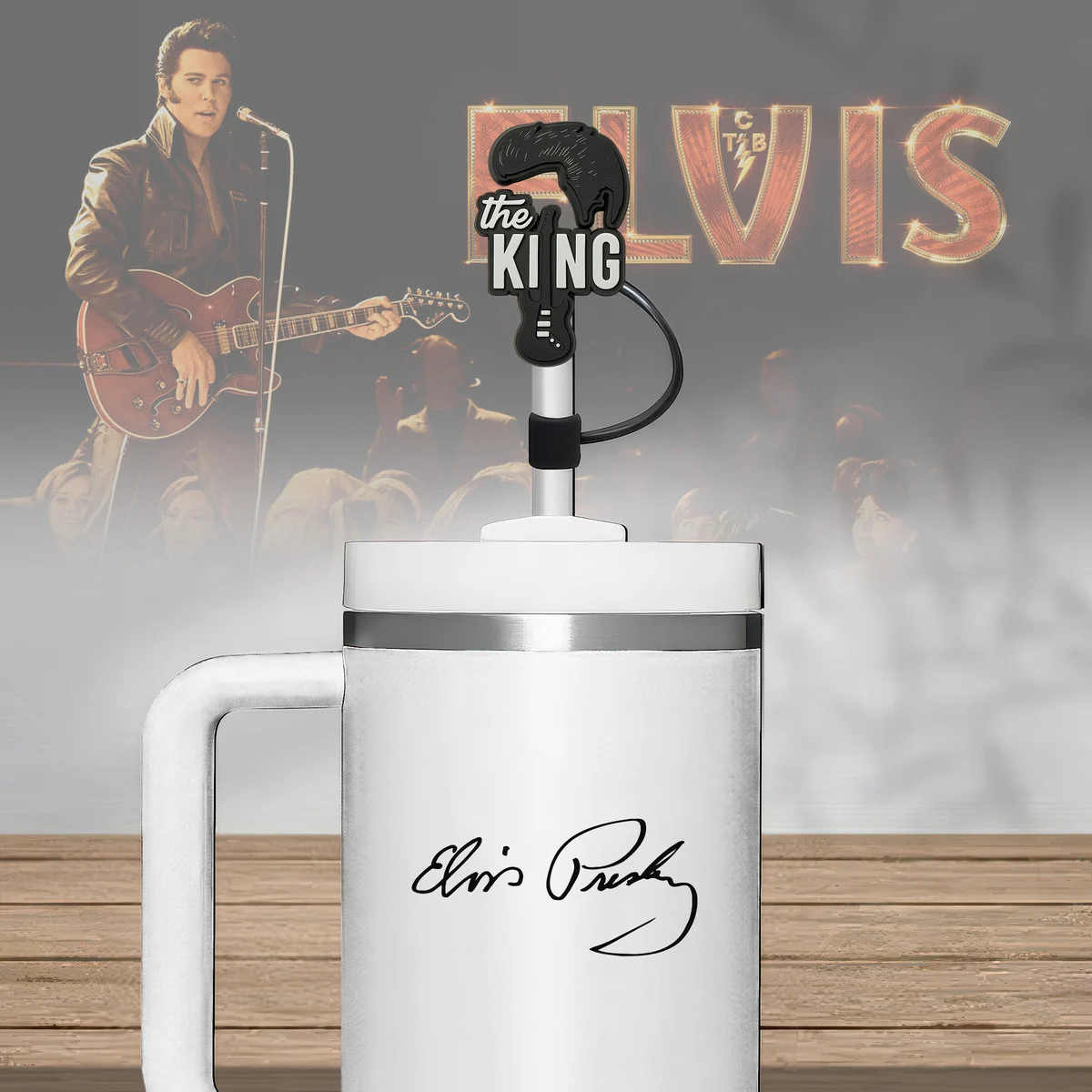 Elvis Presley Premium Straw Toppers
