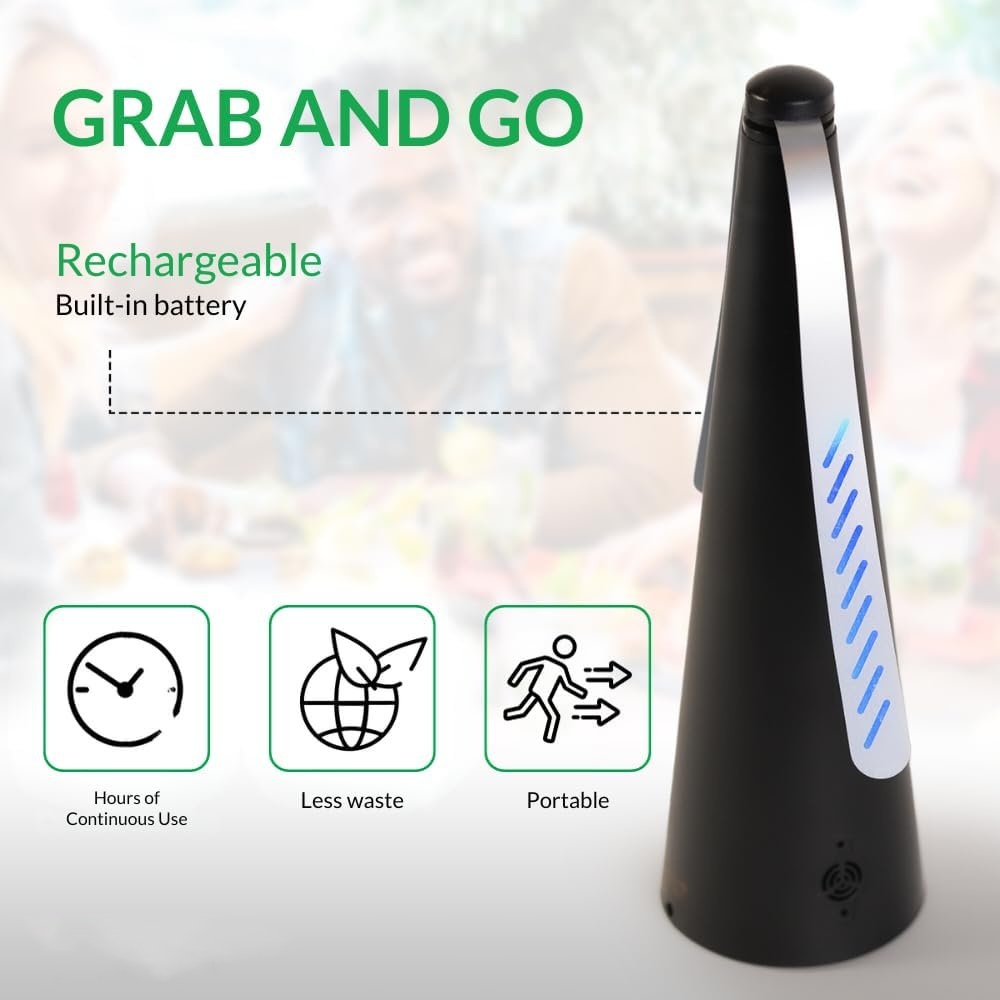 👍Last Day Promotion 60% OFF💥Rechargeable Outdoor Fly Fans for Tables with Ultrasound