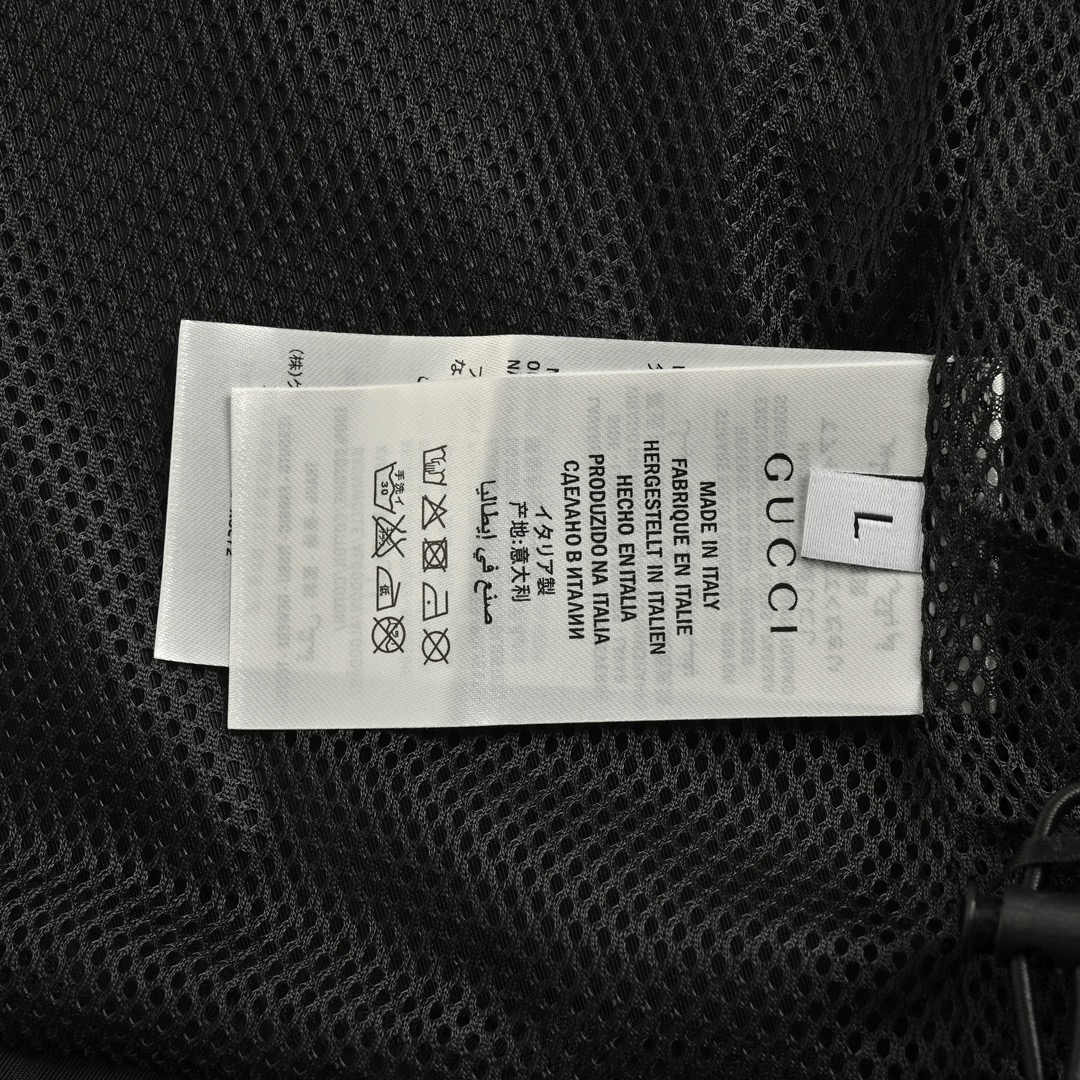 Gucci 24Fw logo-laminated waterproof hooded jacket