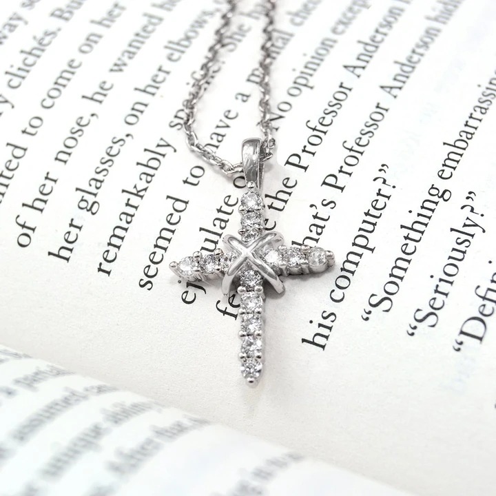 (🔥Early Christmas Sale- SAVE 48% OFF) Women 18K Gold Plated Dainty Cross Necklace--BUY 3 GET 2 FREE & FREE SHIPPING