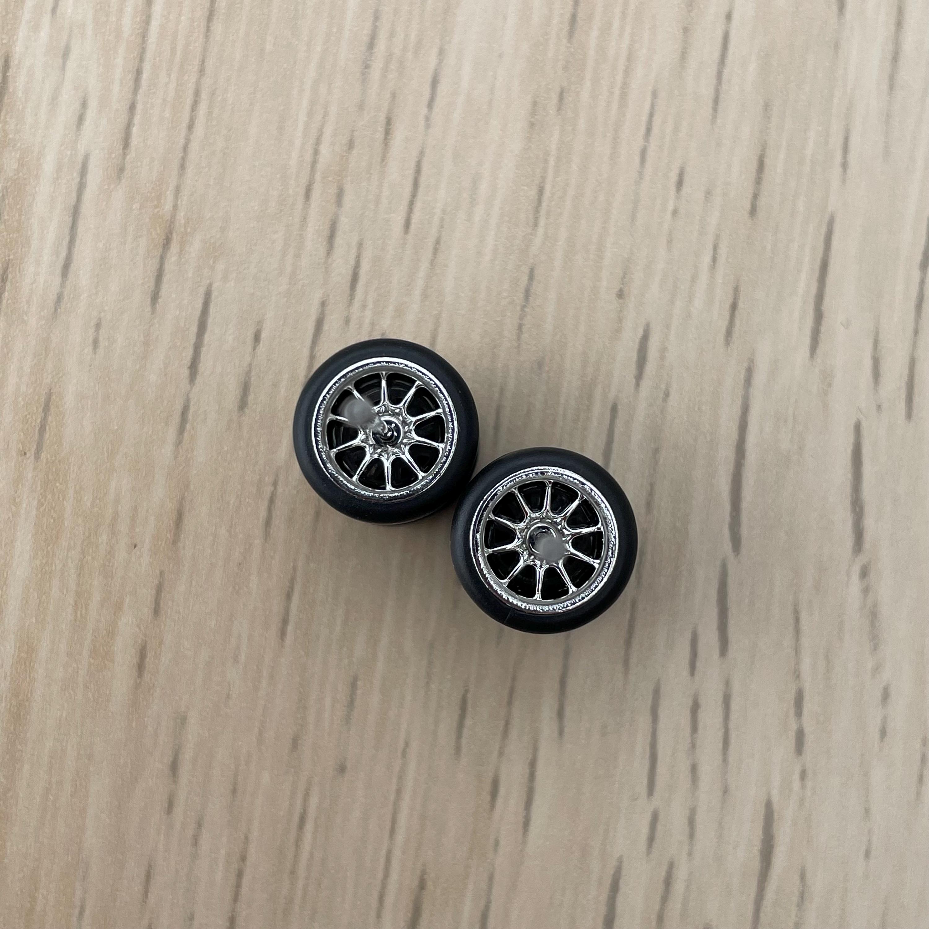 Hotwheels Rims Custom Wheels 1/64 Rubber tires