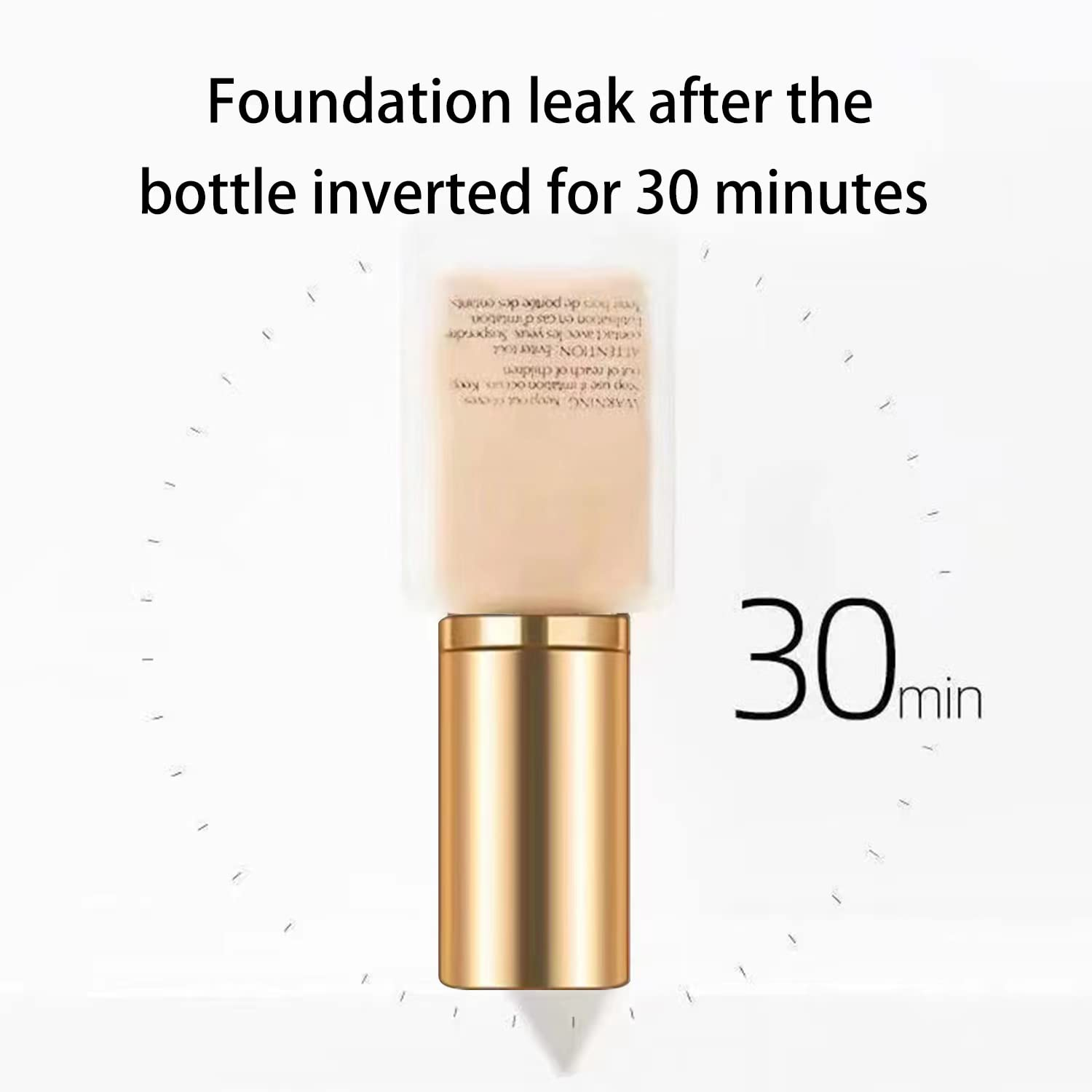 Gold and Transparent Cap Double Wear Foundation Pump
