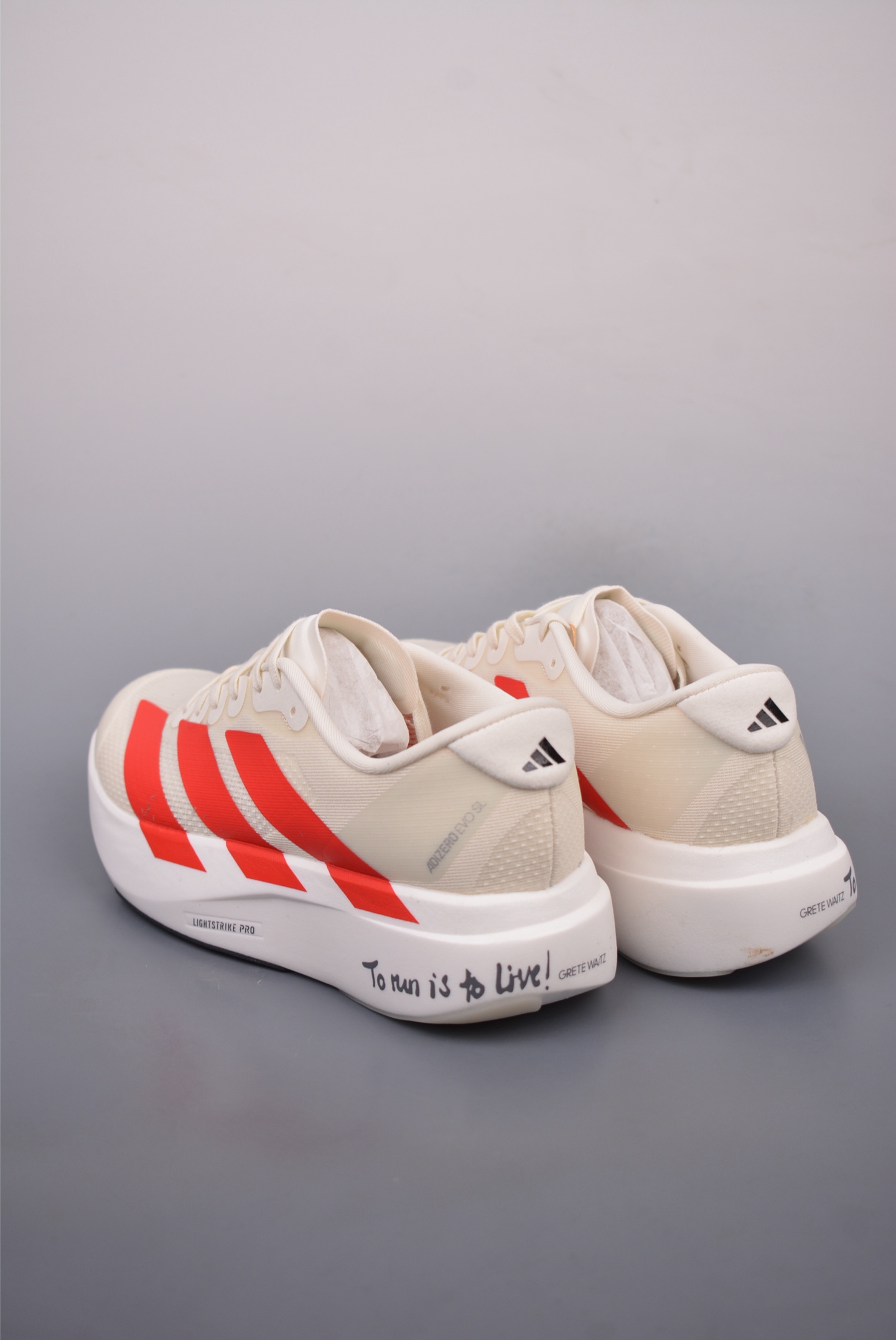 Adidas Adizero Eva SL M Mesh Beige Red JS1183