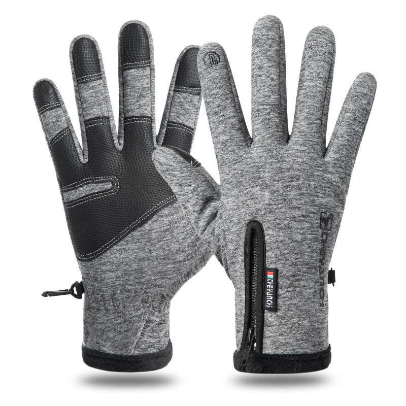 ❄️ Early Winter Sale 49% off ❄️🧤Winter zipper touch screen windproof warm waterproof gloves