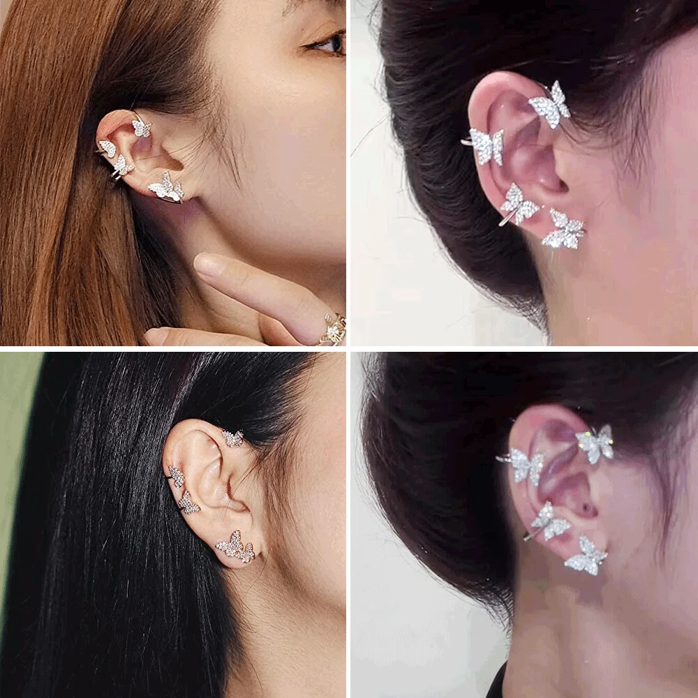🔥Last Day 50% OFF🔥✨2023 New Release! Butterfly Tassel Style Zircon Earrings