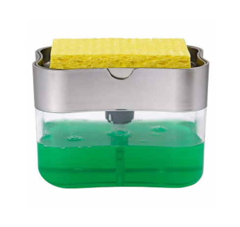 🔥45% OFF Last Day Sale -Soap Pump Dispenser With Sponge Holder-BUY 2 GET 1 FREE