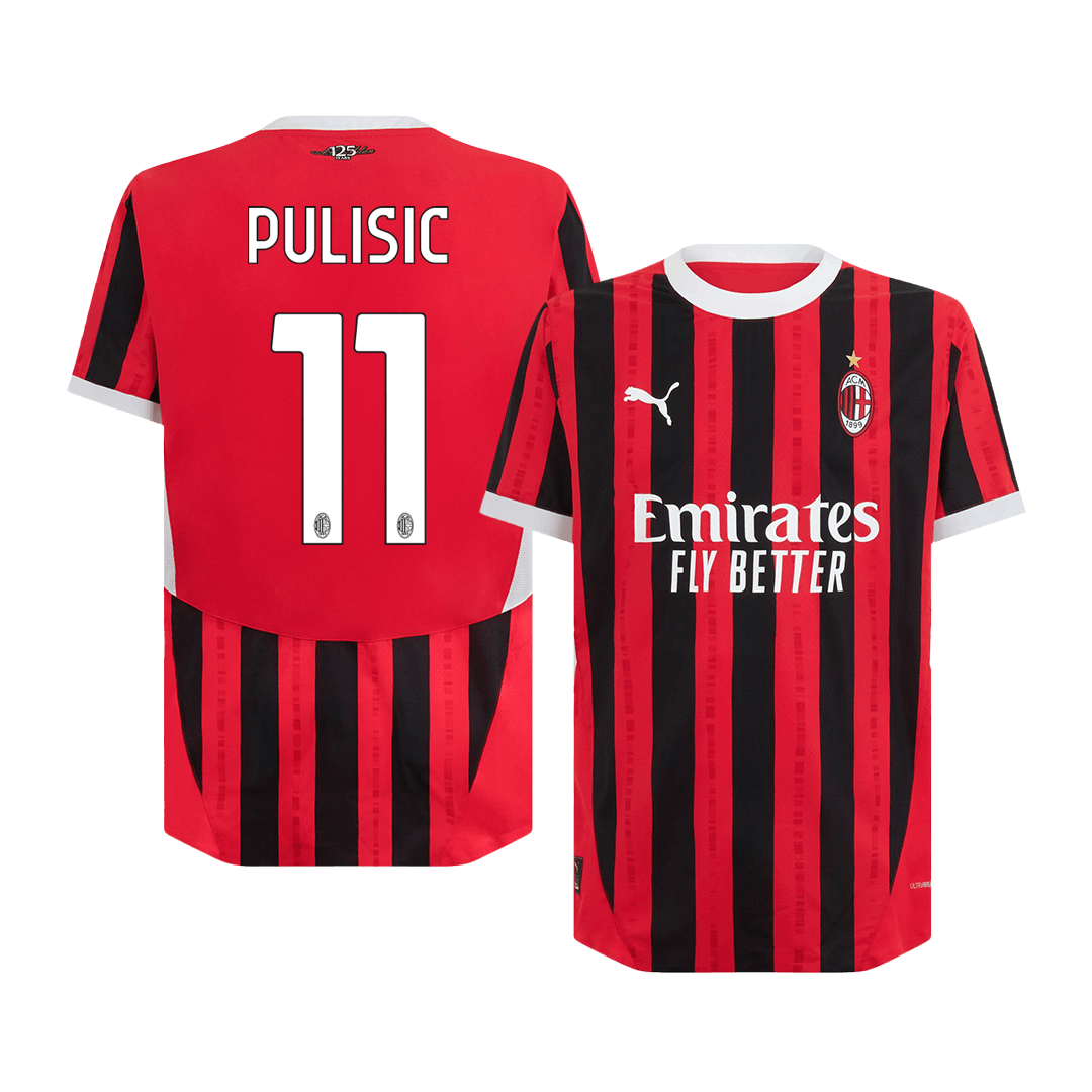 Authentic PULISIC #11 AC Milan home football shirt 2024/25