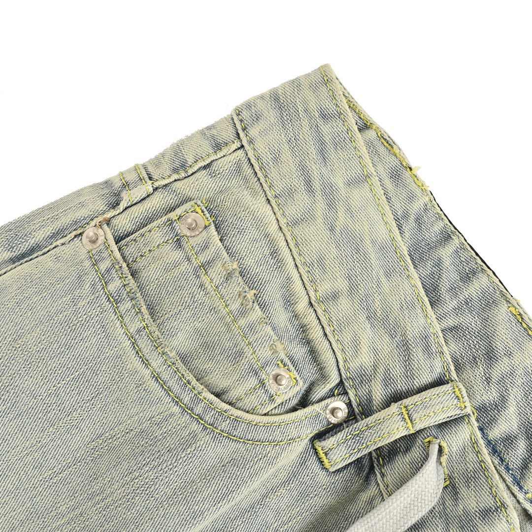 Balenciaga 24Fw paneled wide-leg jeans