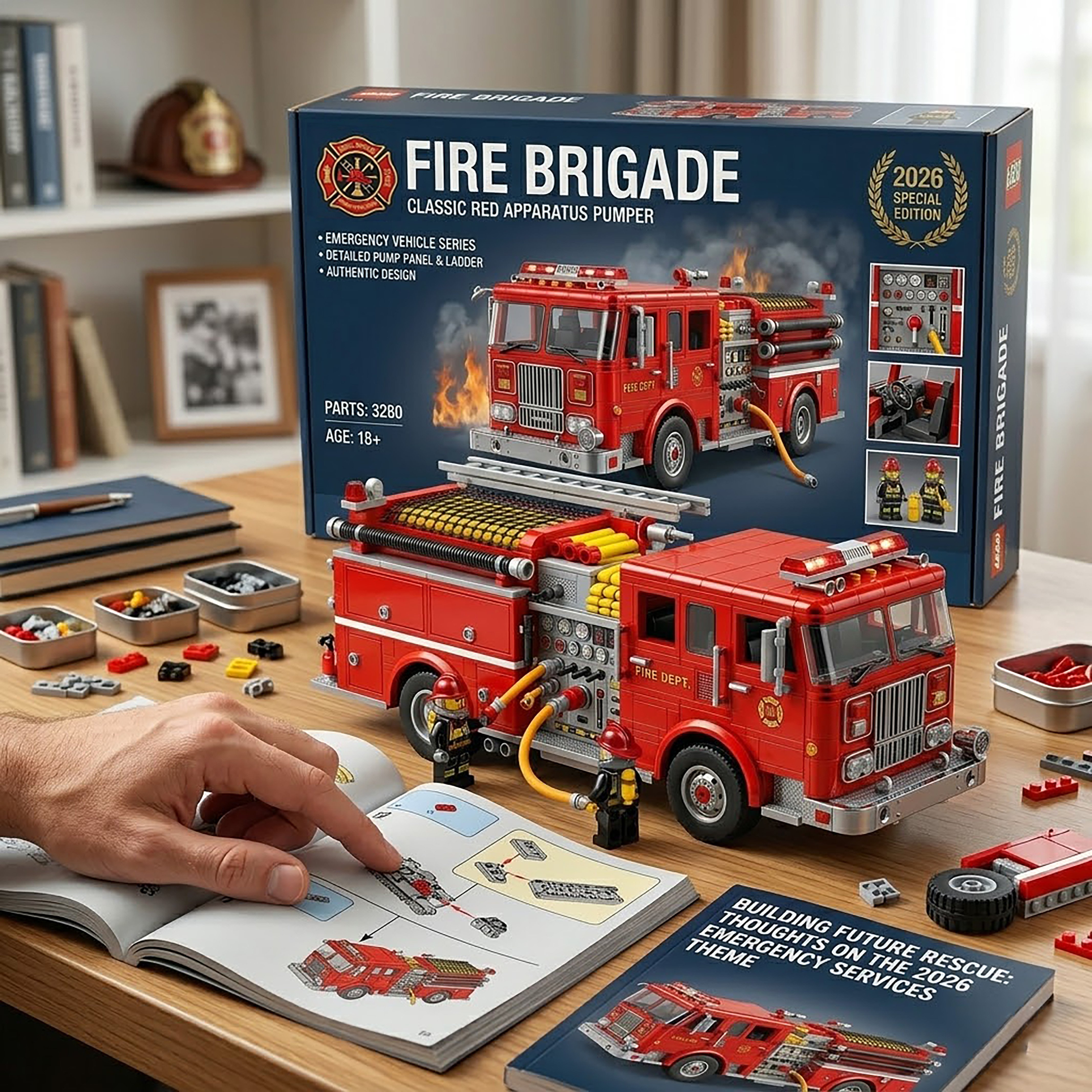 🚒 Fire Brigade: Classic Red Pumper – Ultimate Hero Build 🦺