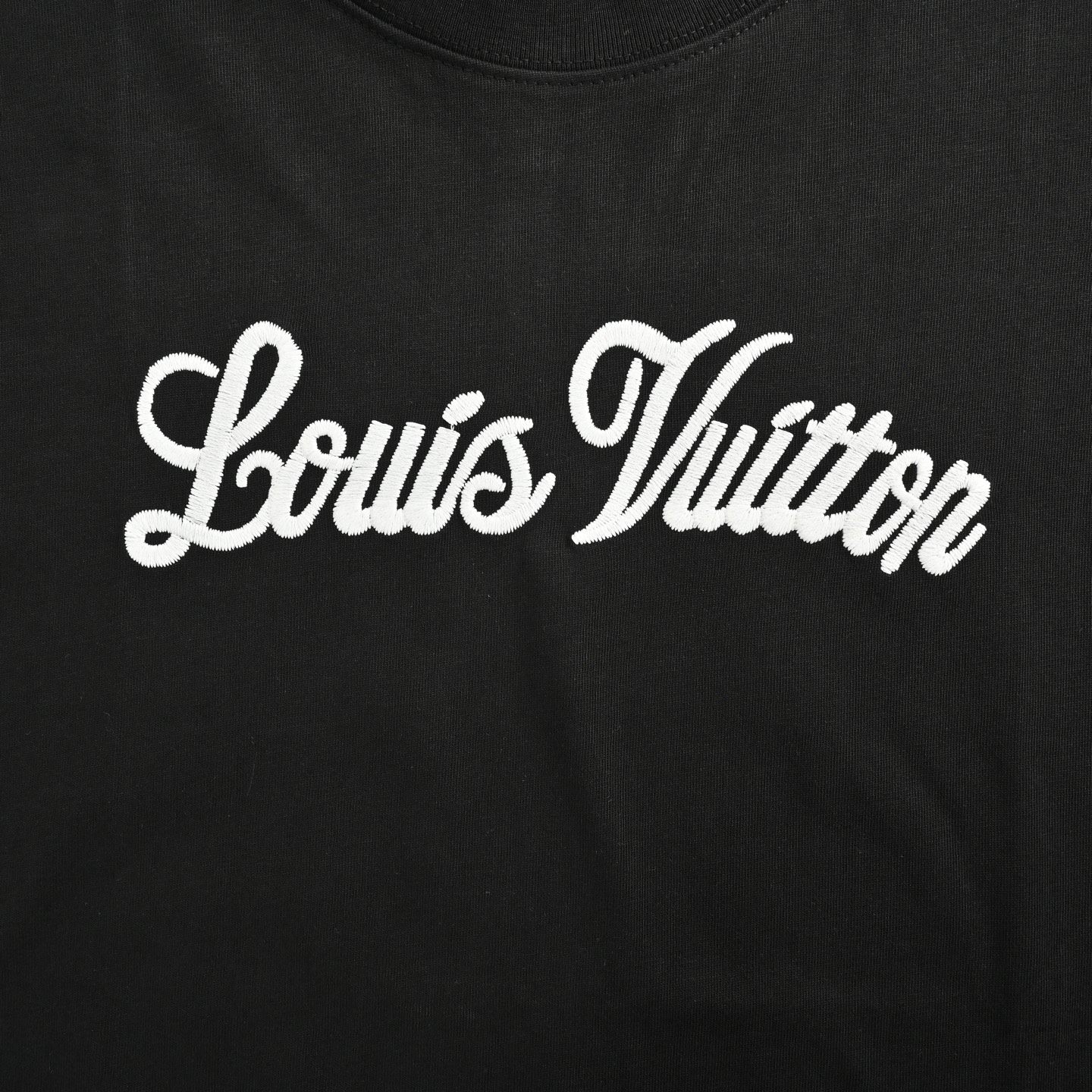Louis Vuitton 25ss classic three-dimensional logo signature embroidered short sleeve