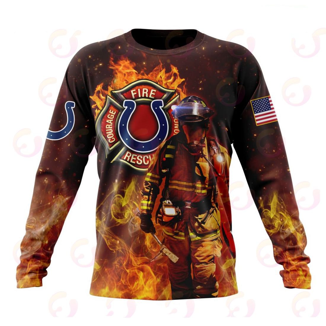 INDIANAPOLIS COLTS HONOR FIREFIGHTERS – FIRST RESPONDERS 3D HOODIE