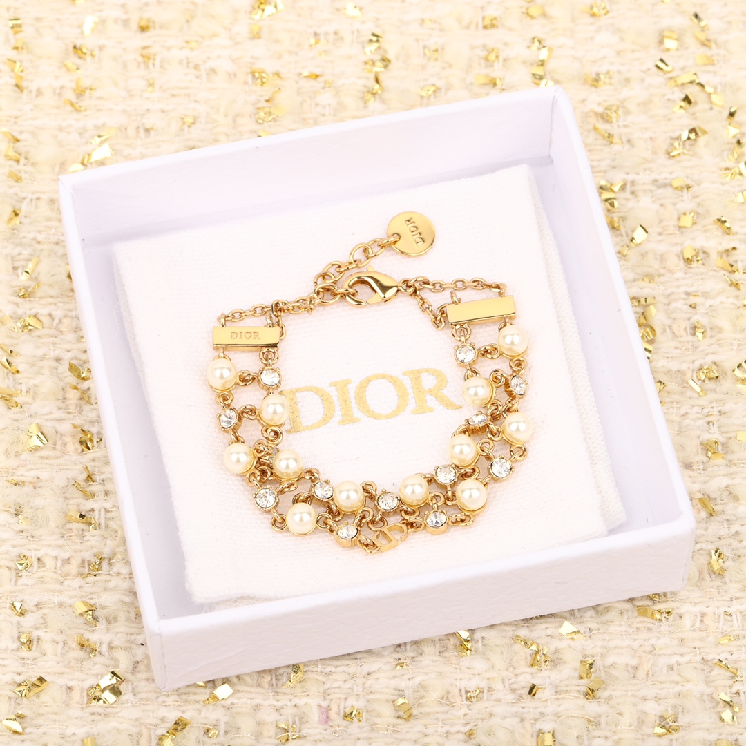 Dior Double Bead Diamond Bracelet