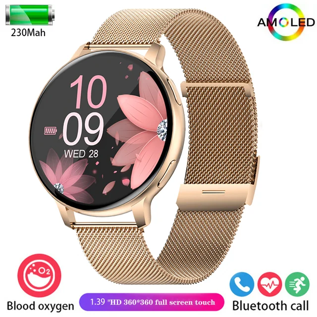 New women's smart watch Bluetooth call blood pressure blood oxygen heart rate monitor menstrual cycle waterproof smart watch