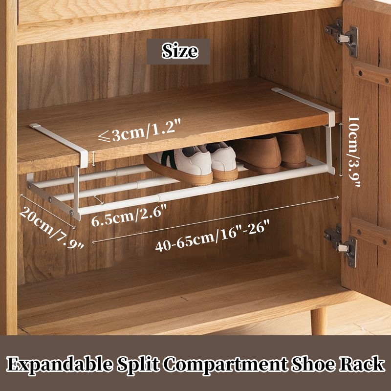 👍Last Day Promotion 50% OFF💥Expandable Split Shoe Cabinet Rack