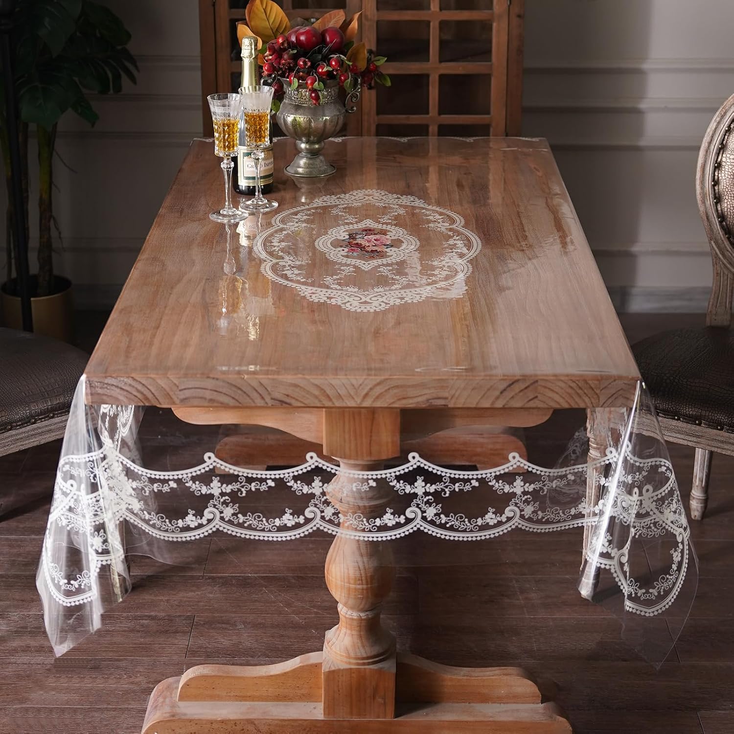🔥ON SALE ALERT!🔥Clear Table Cover Protector Oil Spill Proof Vinyl PVC Tablecloths