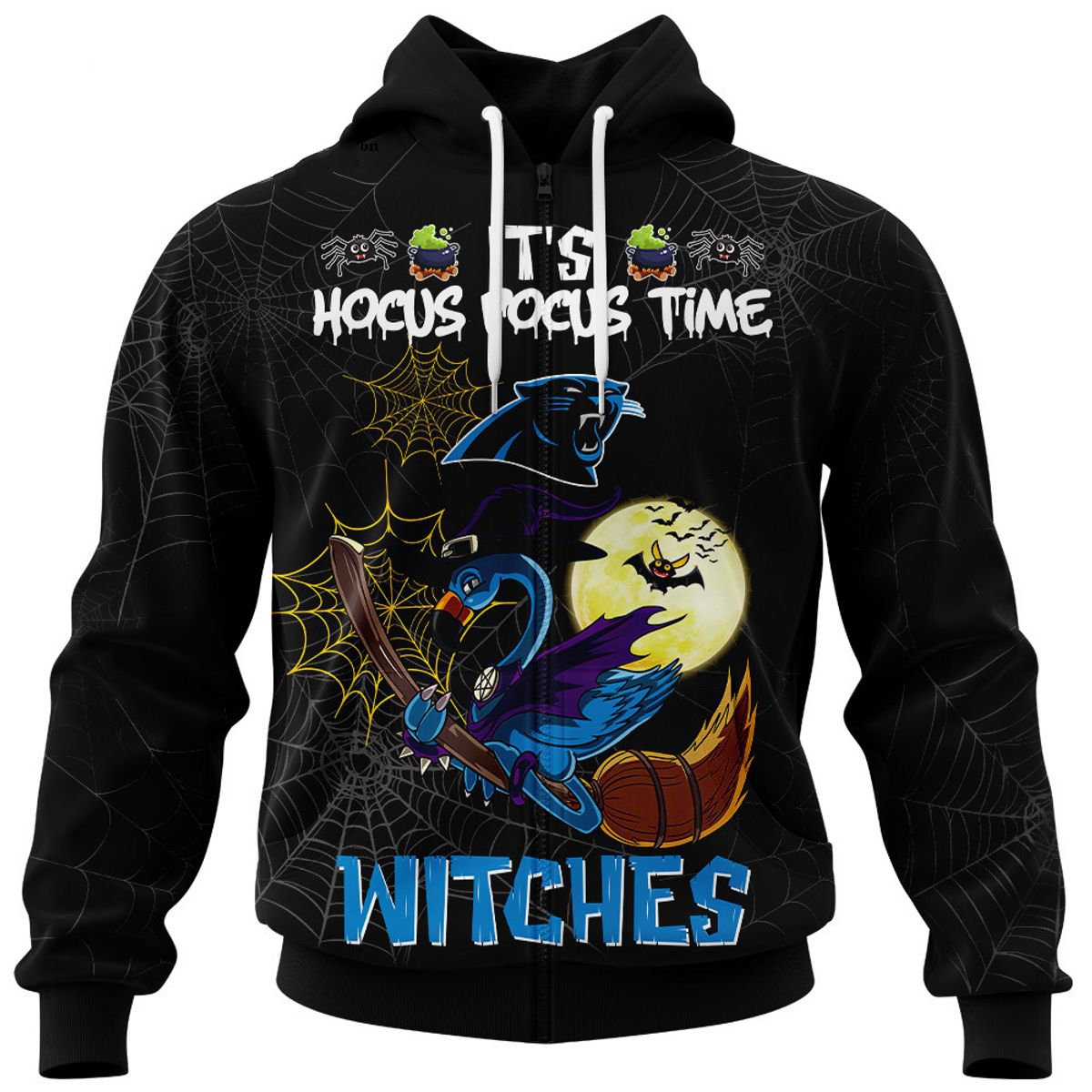 CAROLINA PANTHERS 3D HOODIE HALLOWEEN002