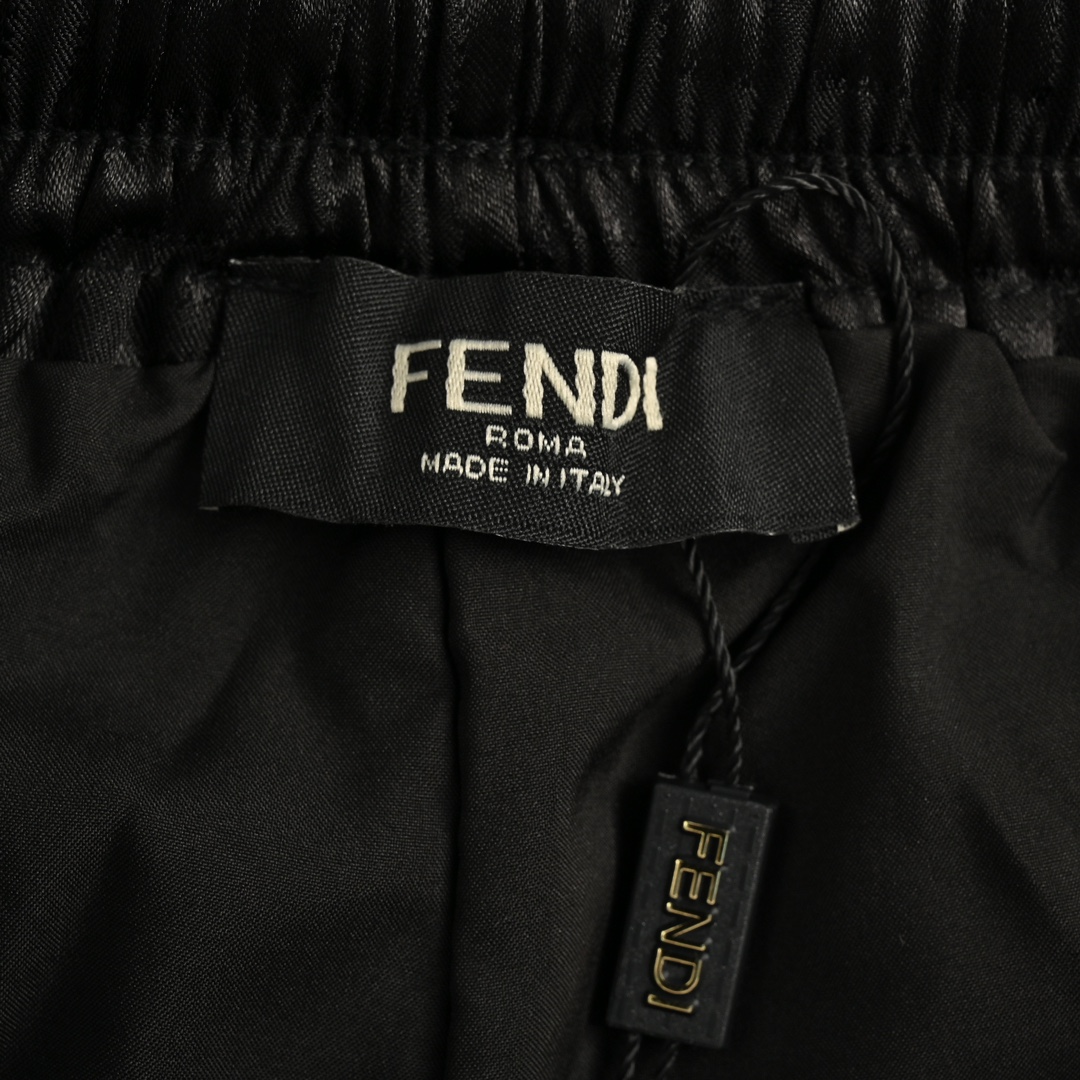 Fendi 24ss FF obscure jacquard beach shorts