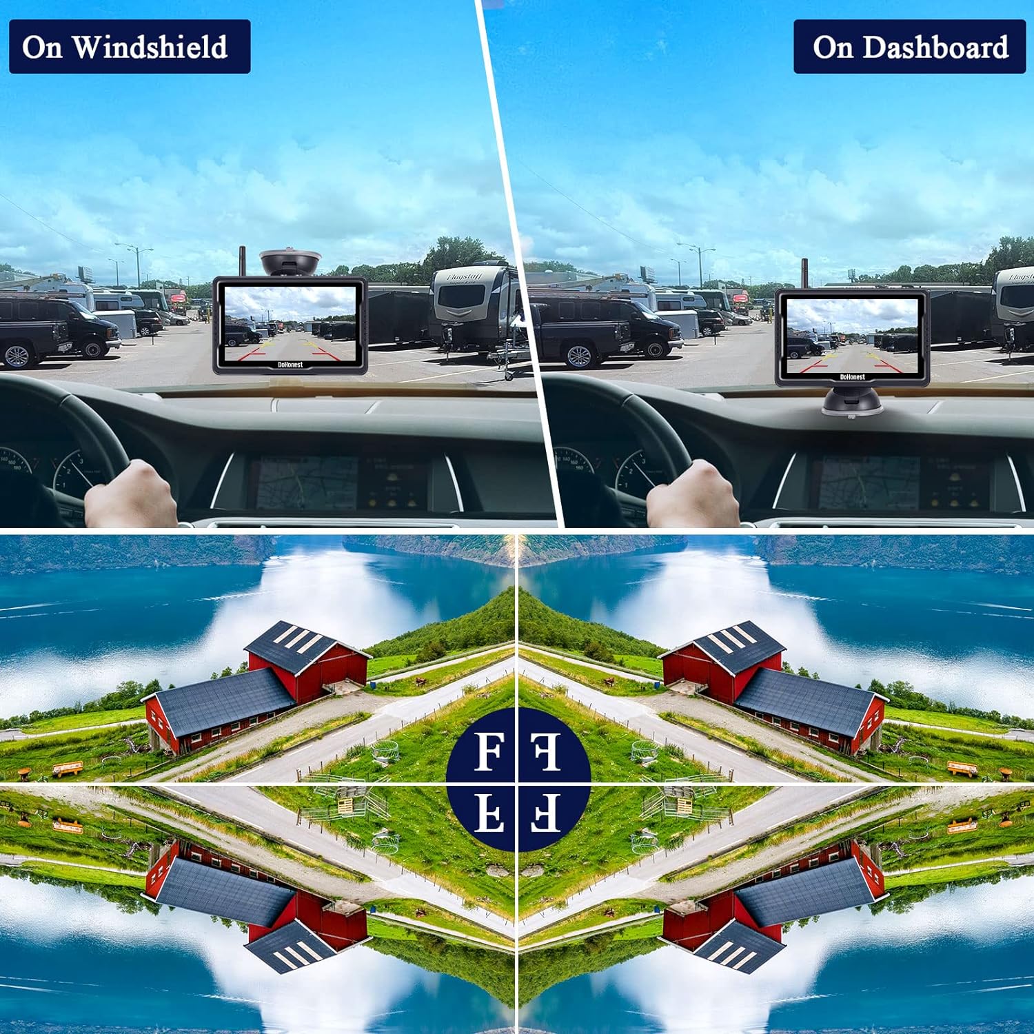 DoHonest Wireless Backup Camera Magnetic