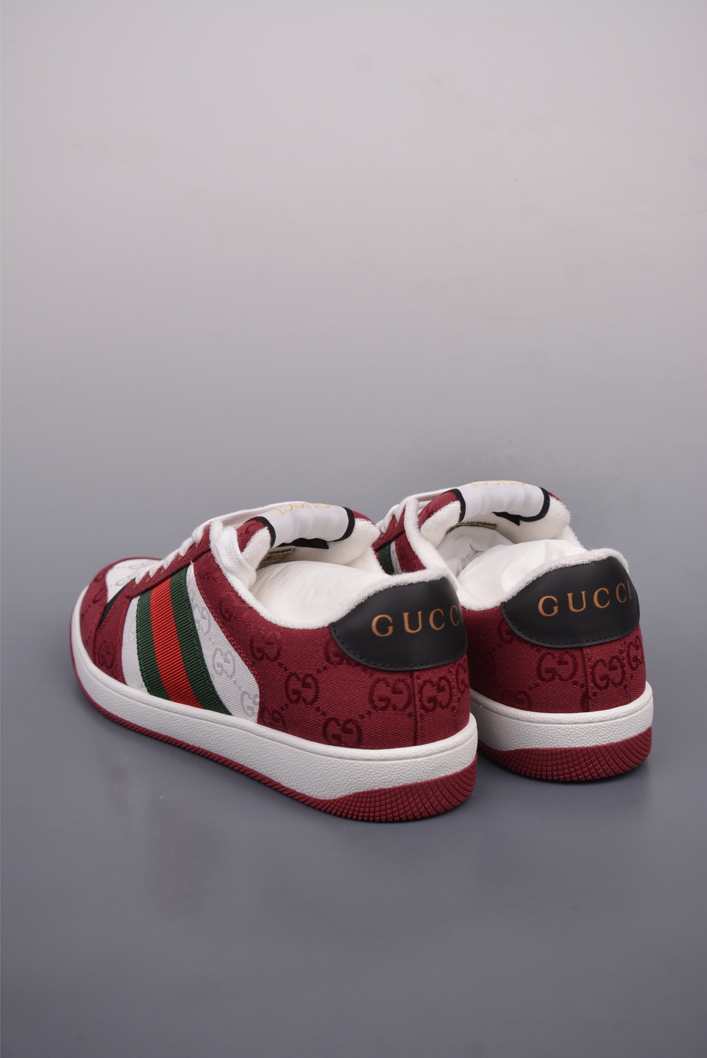 Gucci Screener GG Sneaker Low Red and White