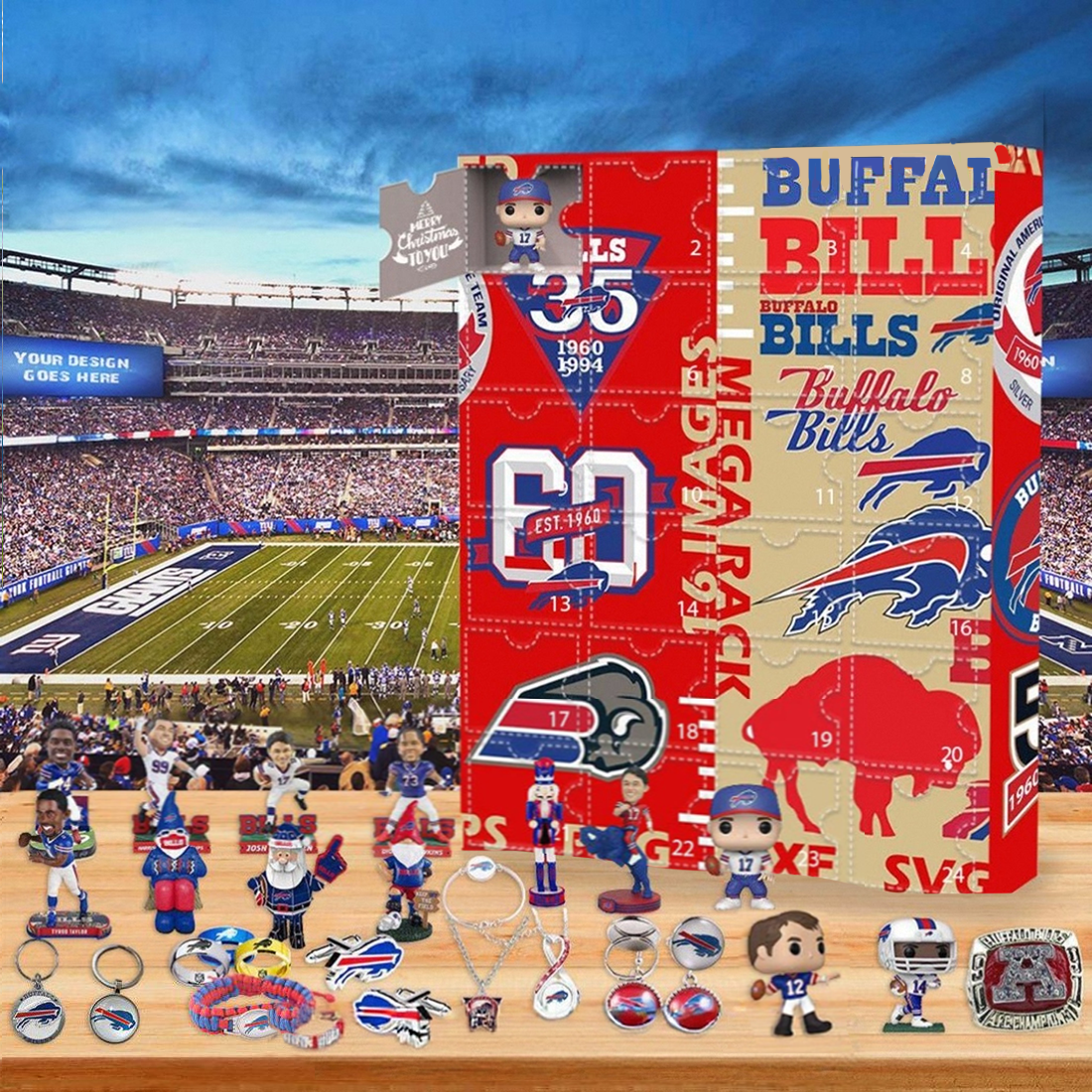 Buffalo Bills 2025 Advent Calendar-– The One With 24 Little Doors