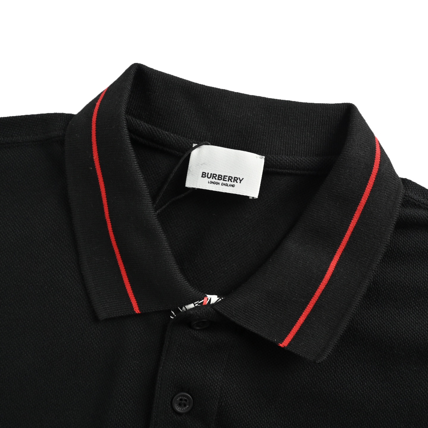 Burberry 25ss chest logo lettering Polo short sleeve