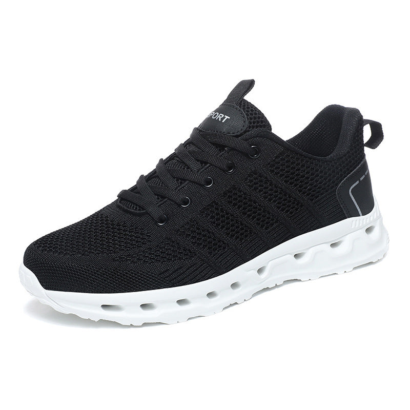 Comfortable Plus Size Casual Sneakers with Breathable Fly-Knit Mesh