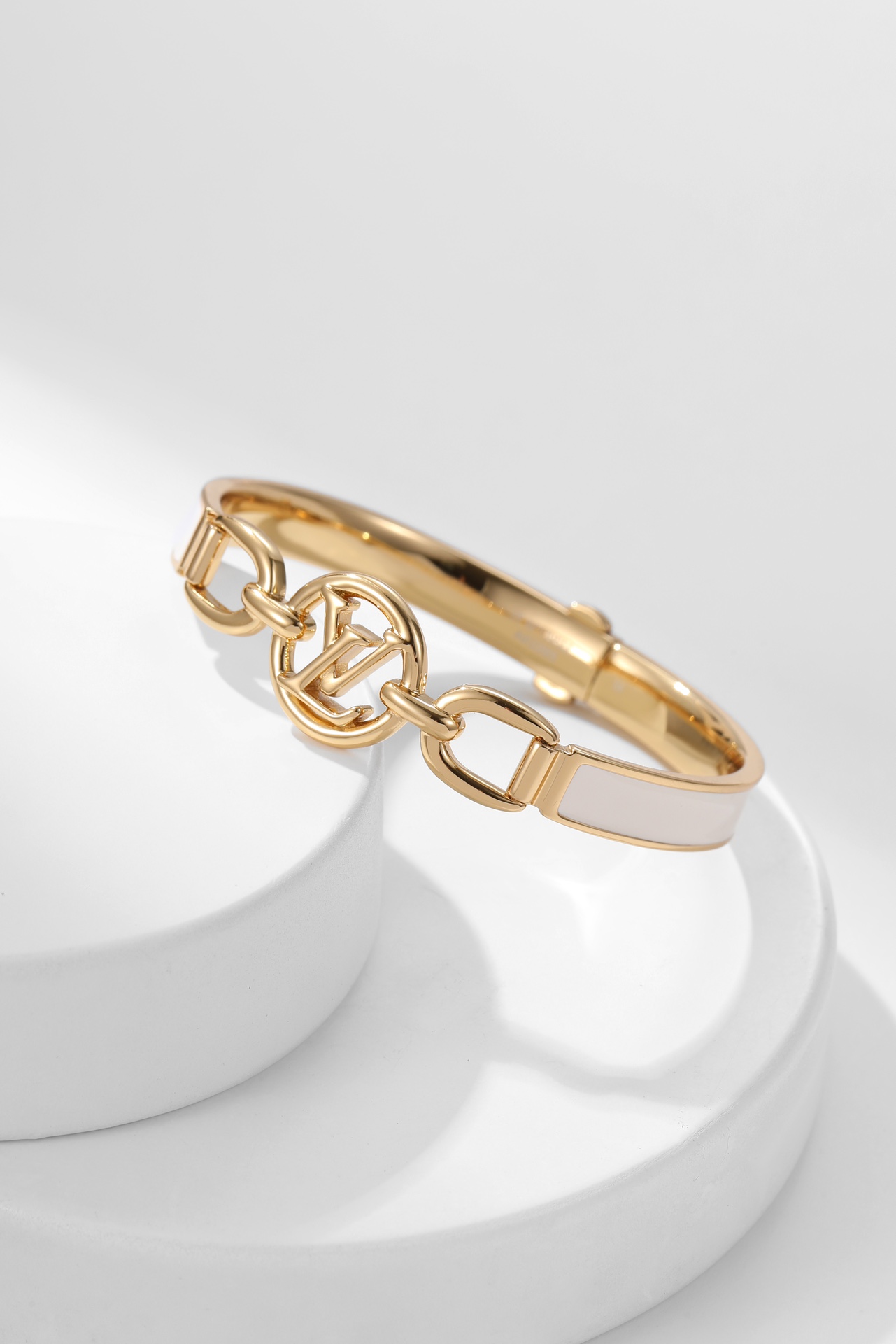 Louis Vuitton White Enamel Bracelet