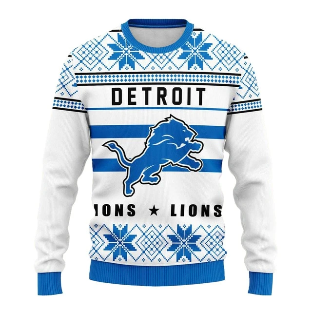 DETROIT LIONS 3D CHRISTMAS HOODIE ABC02