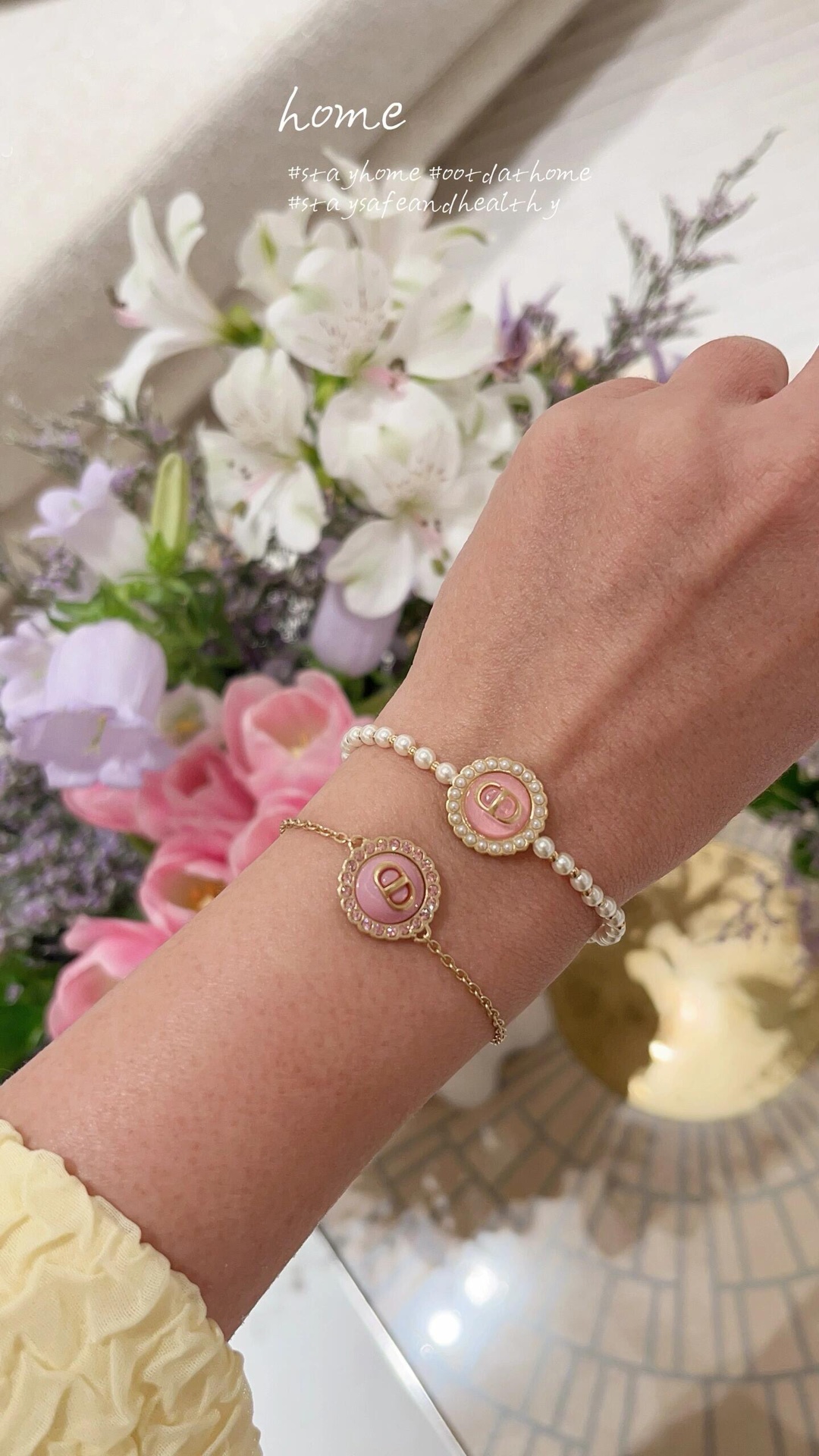 Dior CD pink bracelet