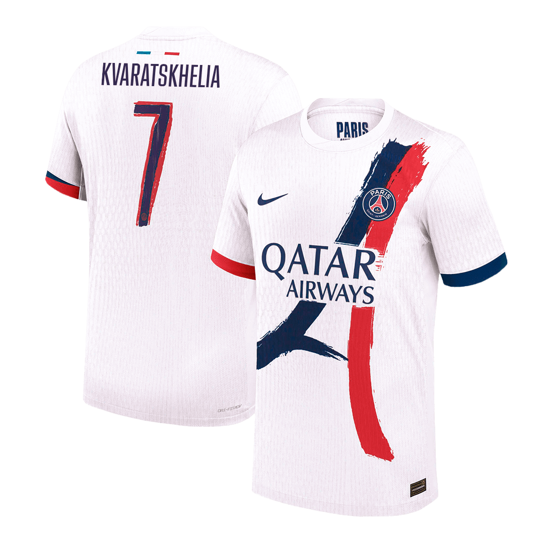 Authentic KVARATSKHELIA #7 PSG Away Football Shirt 2024/25 - UCL