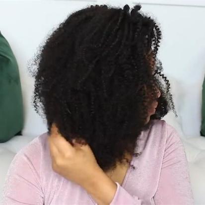 New A Super Curly Wig