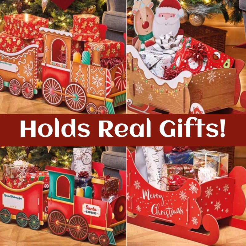 🎄Early Christmas Sale - 50% OFF🔥Christmas Train Gift Holder