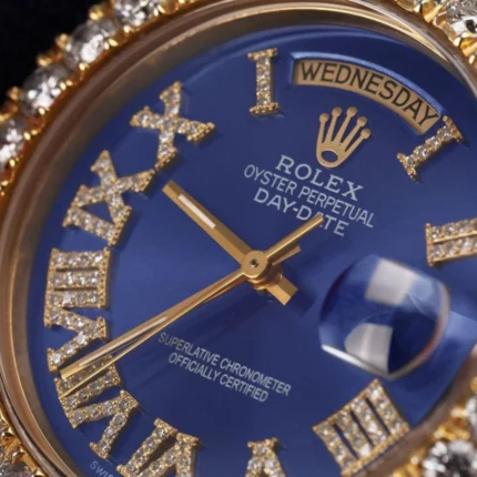 Rolex Day-Date 18038 “Iced Out” High Fidelity Replica