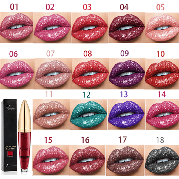 🔥Mother's Day Sale-[SAVE 50% OFF]--18 Color Diamond Shiny Long Lasting Lipstick--BUY 5 GET 10% OFF & FREE SHIPPING NOW