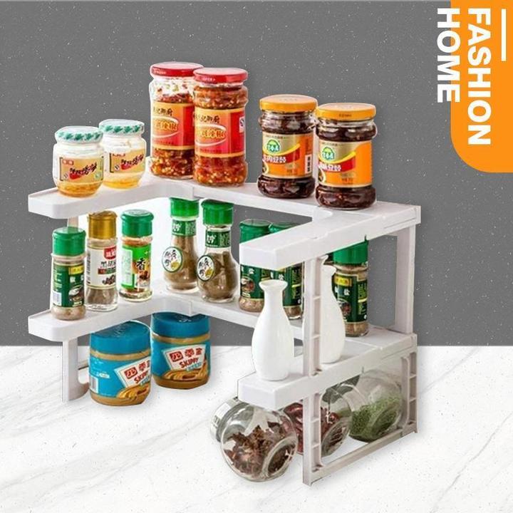 ( Double layer ) Spice Rack and Stackable Shelf（Limited Time Promotion-48% OFF）