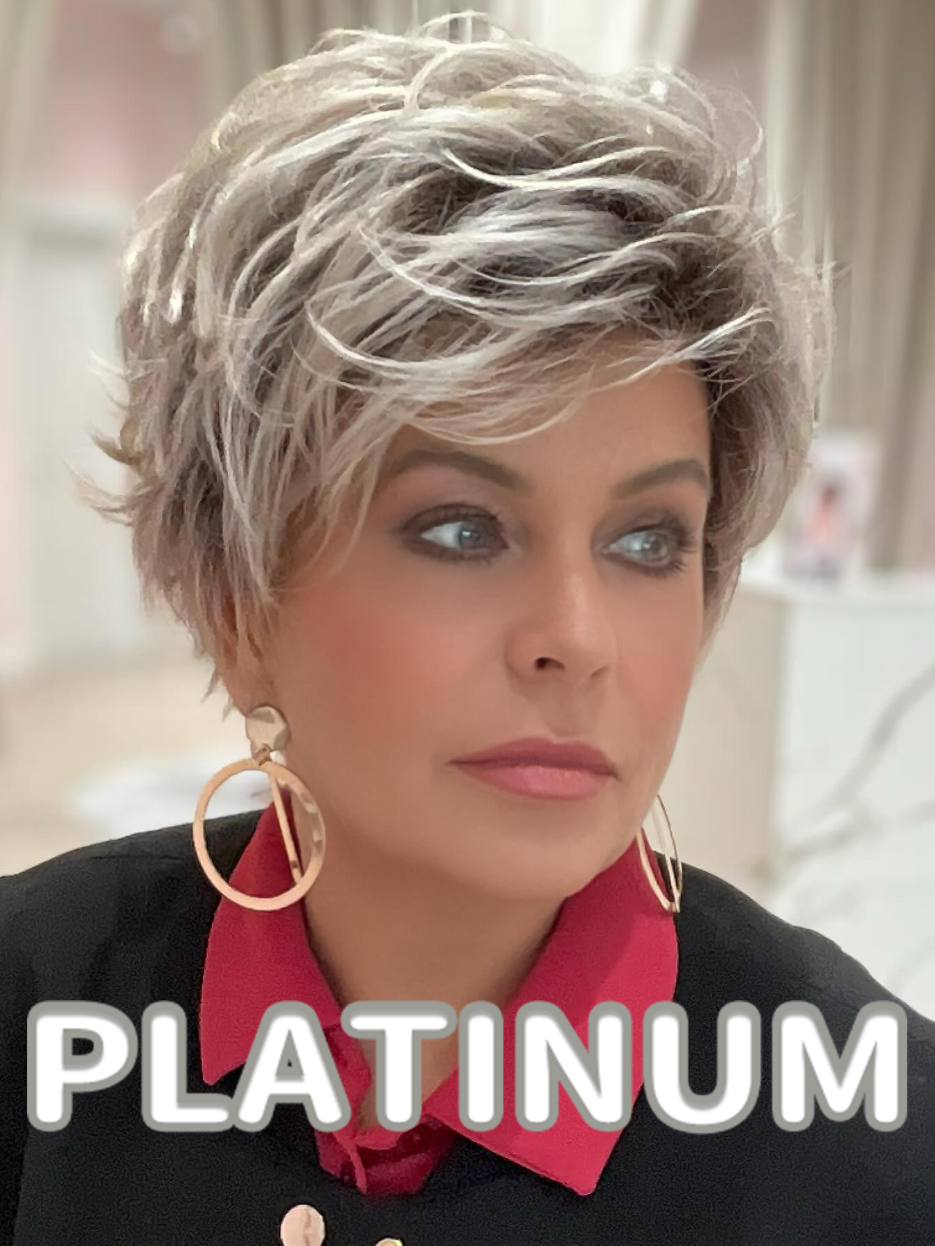 Textured Pixie Wig With Voluminous Layers