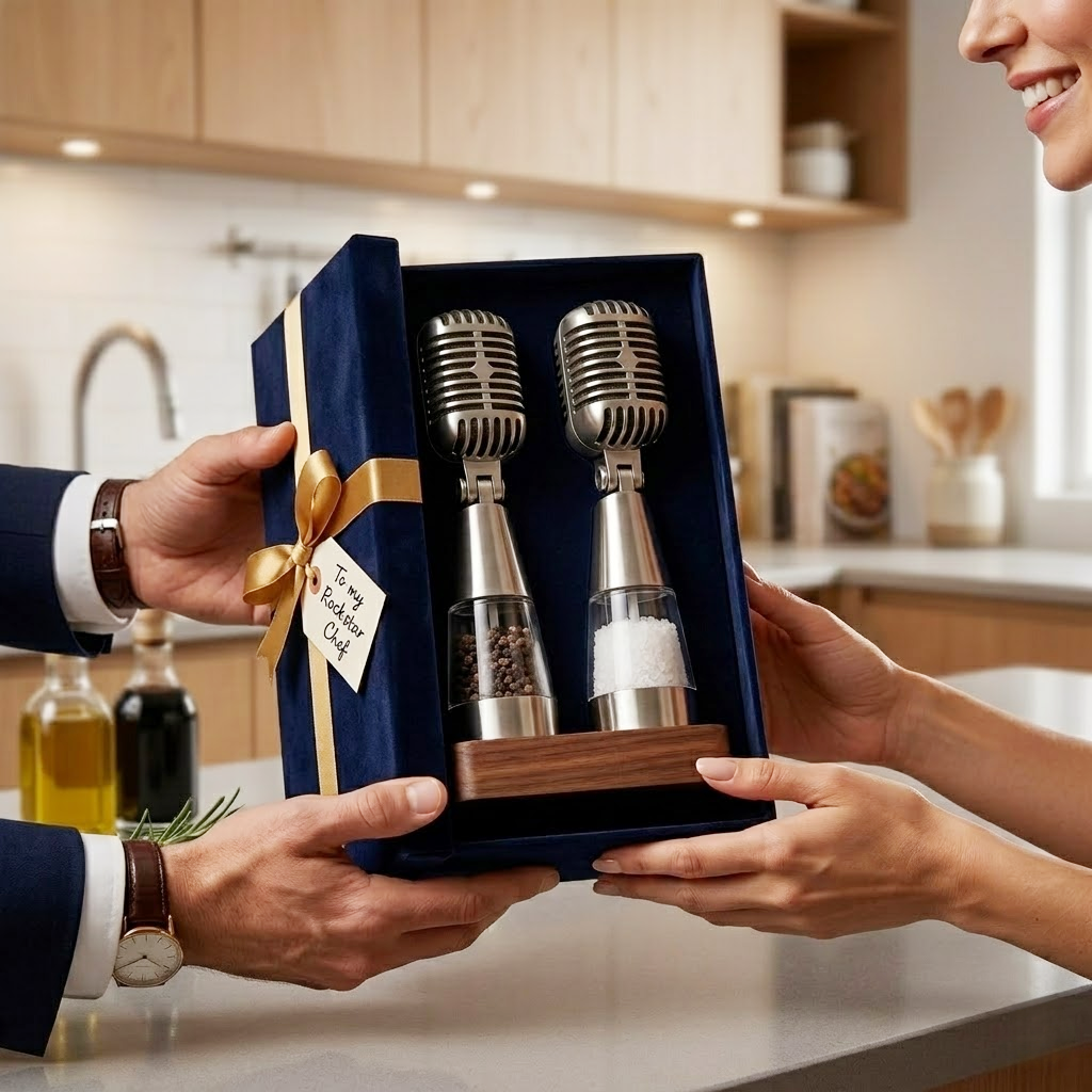 Multi-Functional Microphone Seasoning & Grinder Set