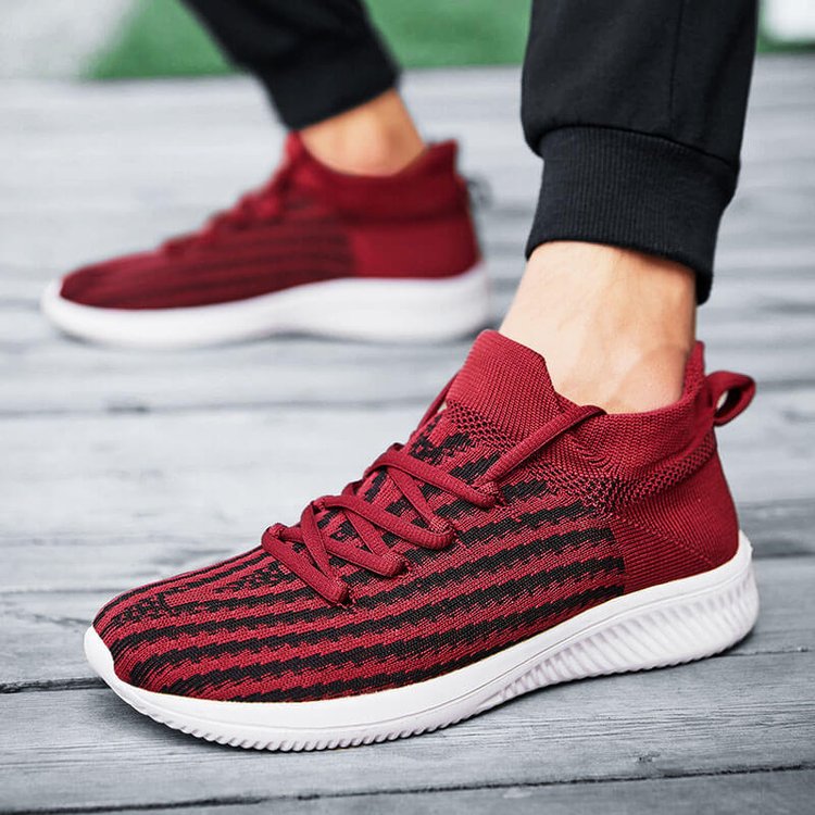 Men's Flying Woven Lace-Up Sneakers