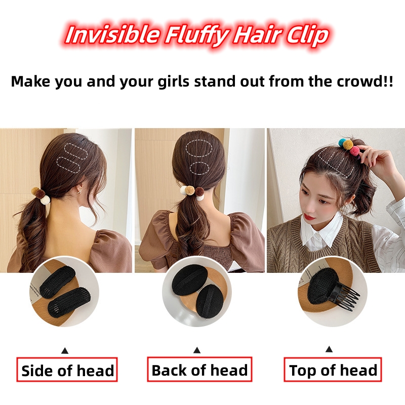 Invisible Fluffy Hair Clip