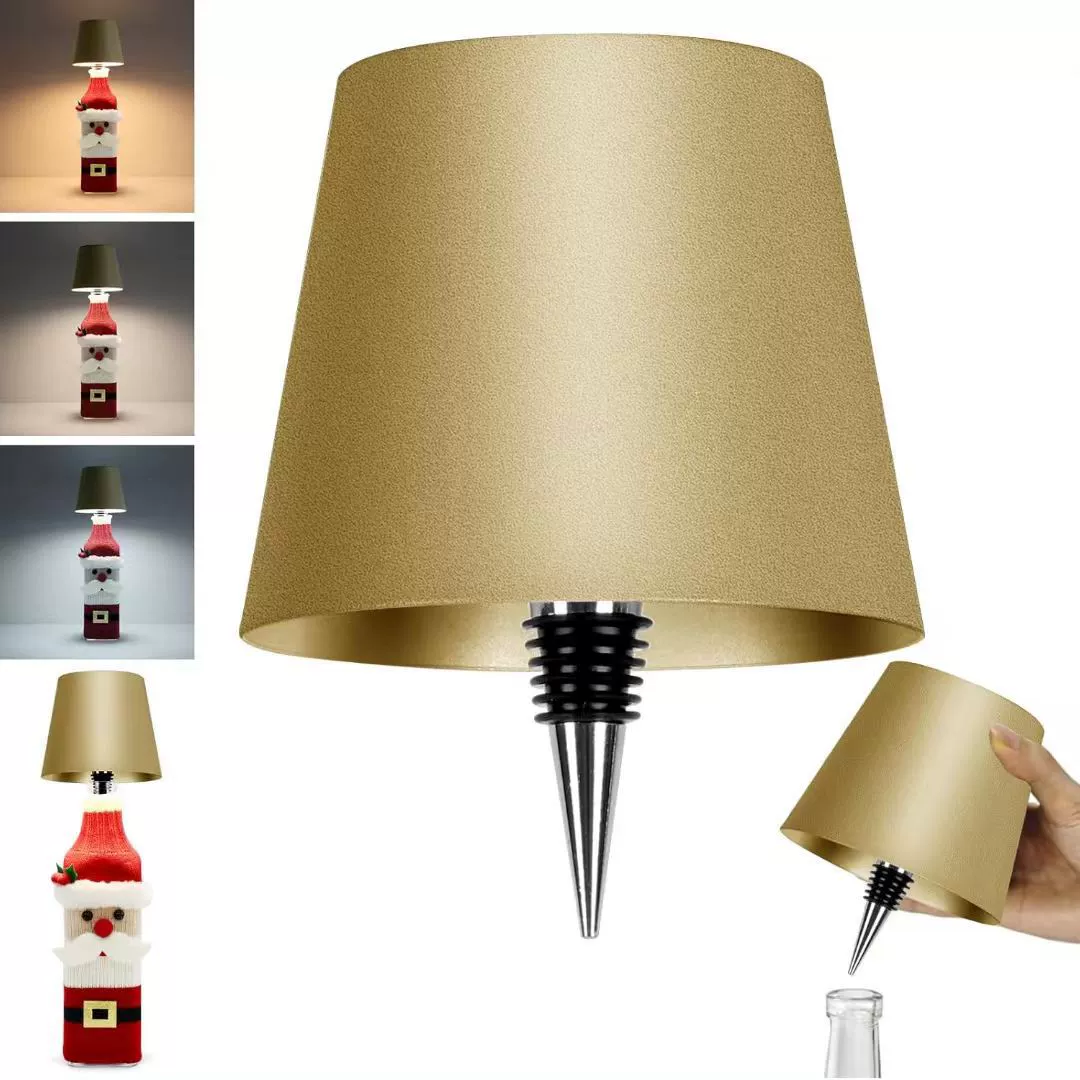 🍾🍾Wireless Bottle Lamp Metal Shade with🔥 (Flash Sale - 50% Off)