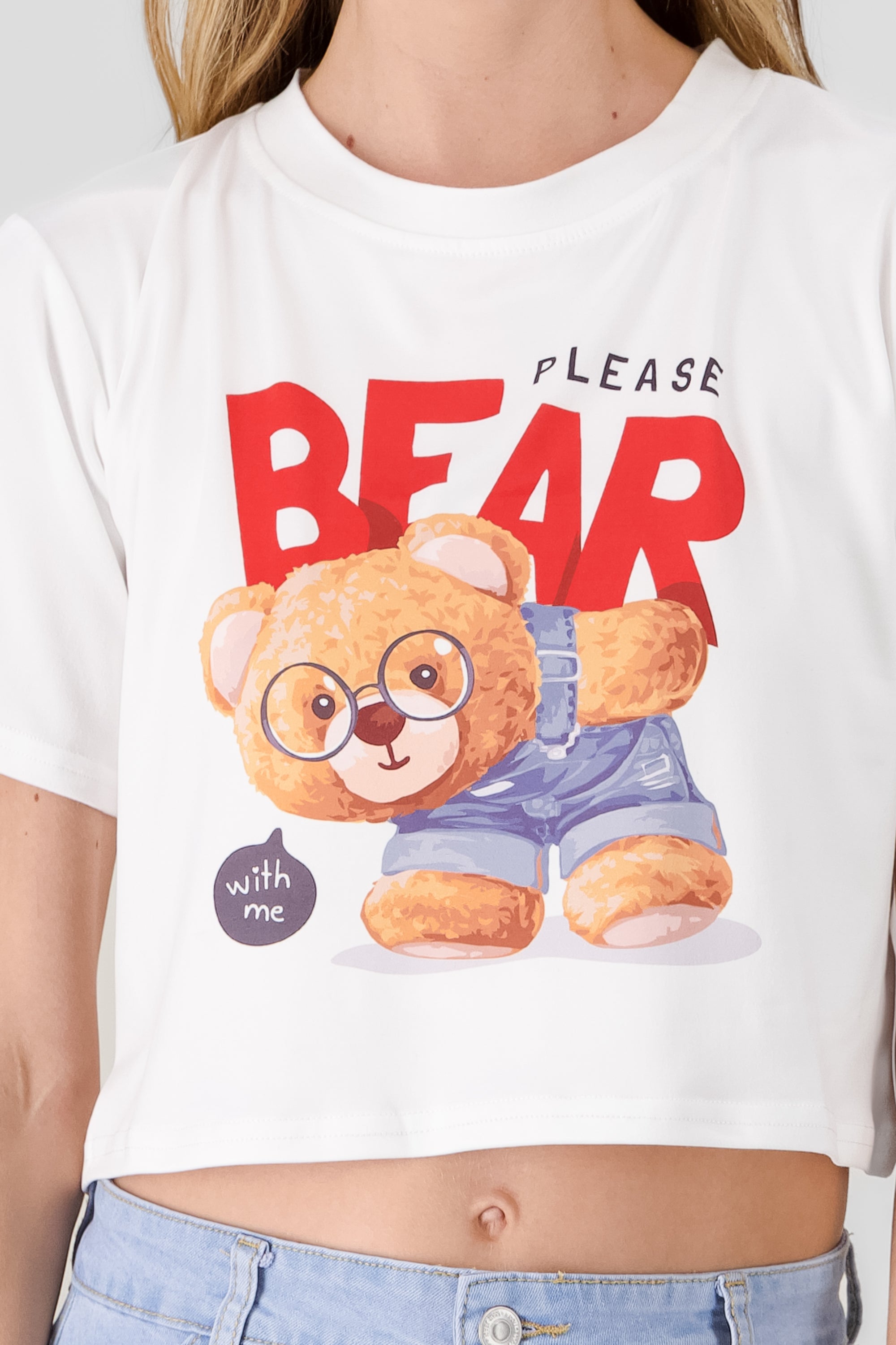 Bear Print T shirt