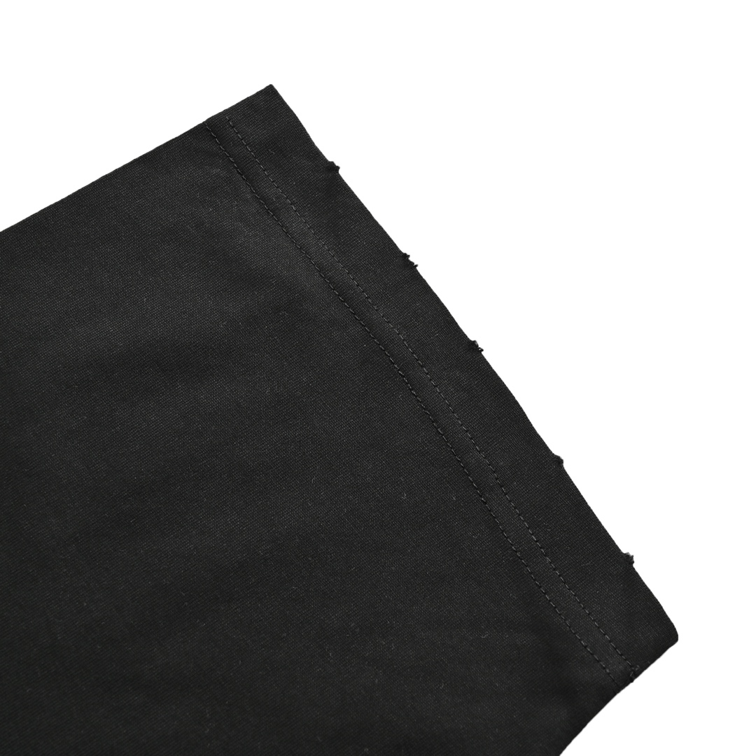 Balenciaga 24ss front and back blurred letter print short sleeves - black
