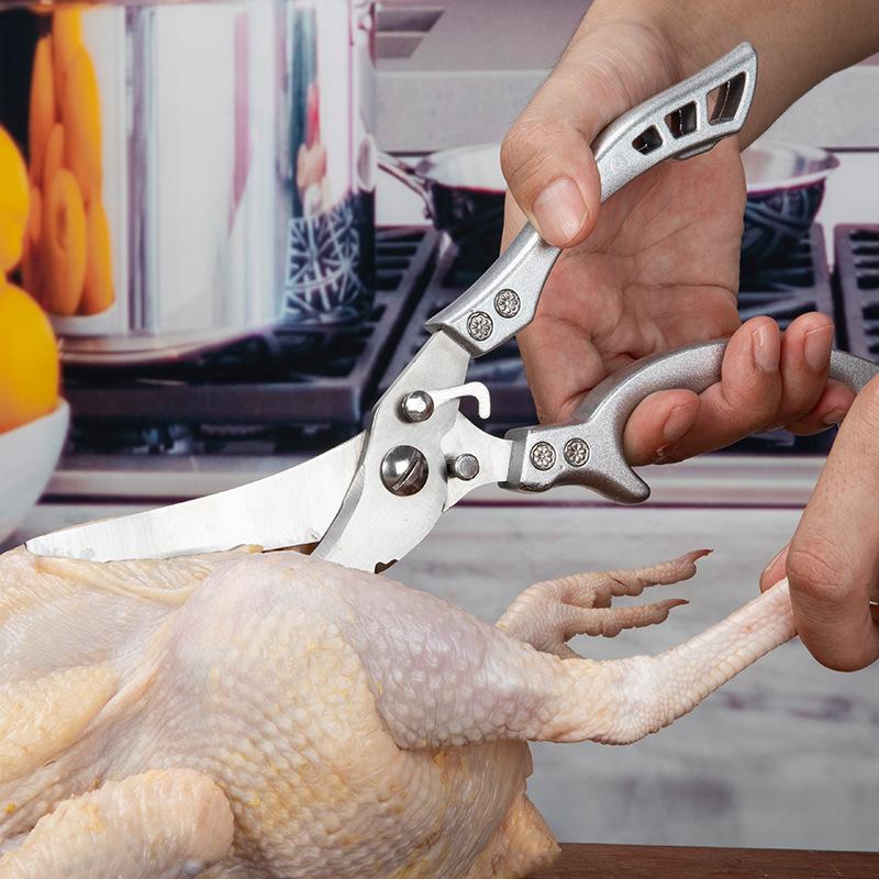 (🔥Father's Day Hot Sale-Save 50%OFF)--Heavy Duty Stainless Steel Bone-Cut Scissors--BUY 2 GET FREE SHIPPING NOW(EXTRA 20% OFF)
