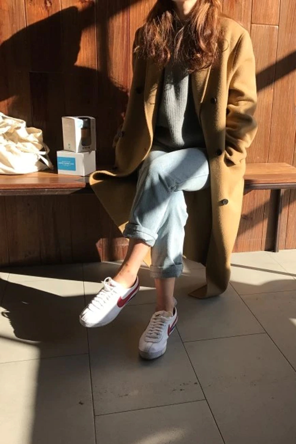 Long Wool Double Breasted Oversize Coat Jacket