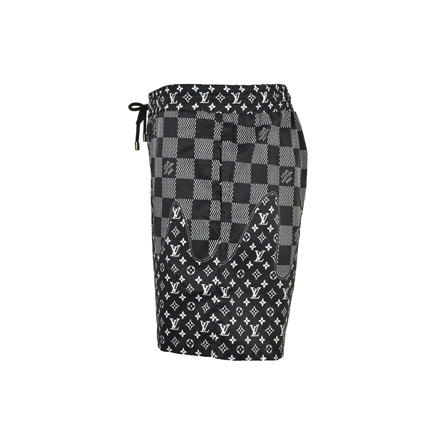 Louis Vuitton 25ss Checkerboard Monochrome Beach Shorts